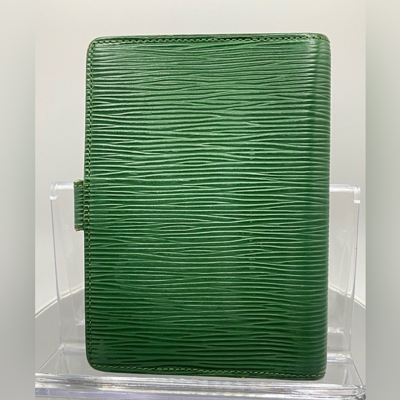Louis Vuitton - Authentic - Green Epi Small Ring Agenda Cover - Picture 3 of 16